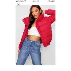 💕Brand new 💕 Boohoo Crop Red Jacket